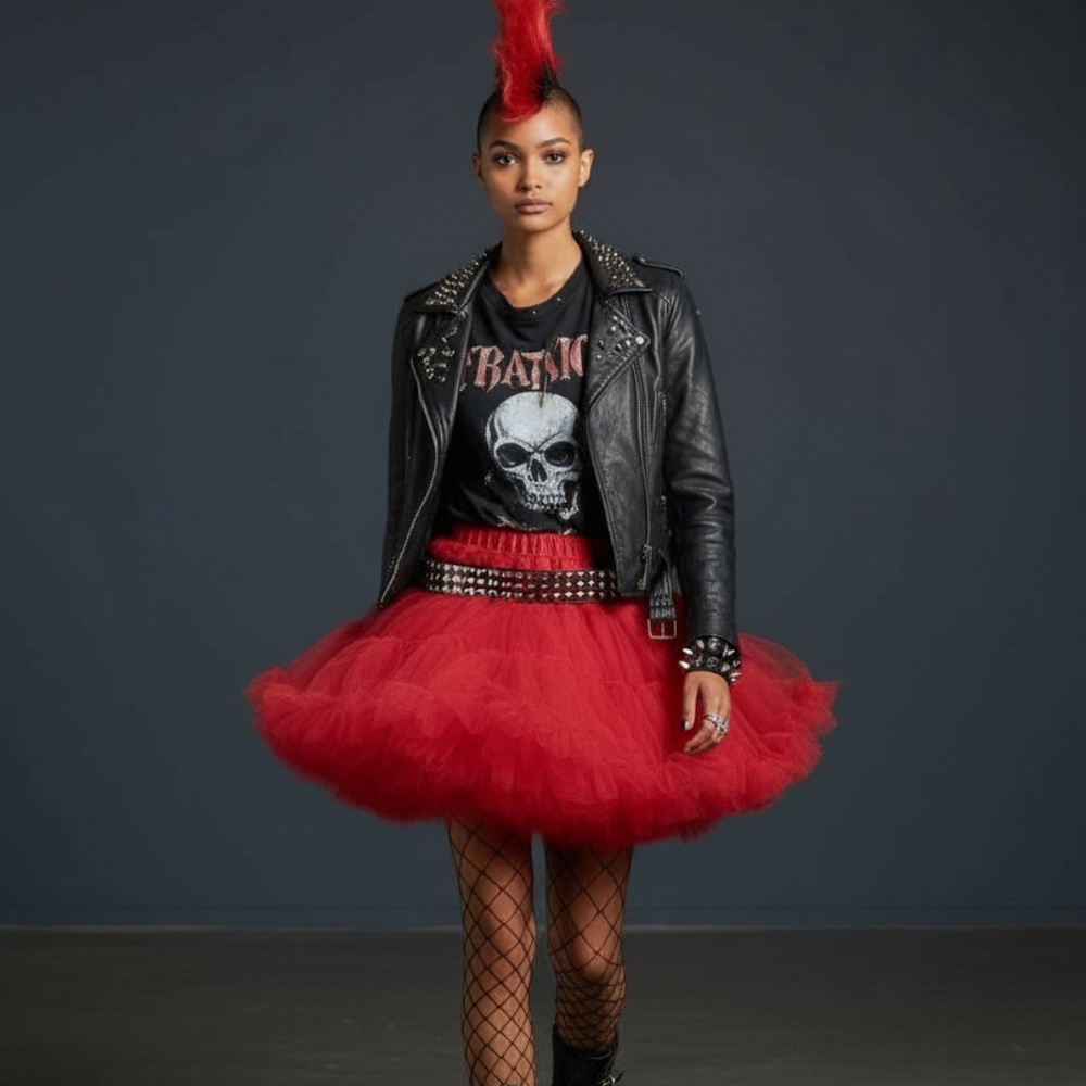 ❤️ Red Flirt Skirt – Bold, Flirty & Perfect for Nights Out! ❤️OneSizeFitsAll